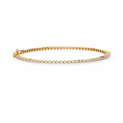 1.13 Ct Round Lab‑Grown Diamond Tennis Bracelet – Sleek Design, Secure Clasp