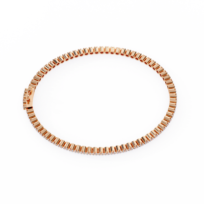 1.13 Ct Round Lab‑Grown Diamond Tennis Bracelet – Sleek Design, Secure Clasp