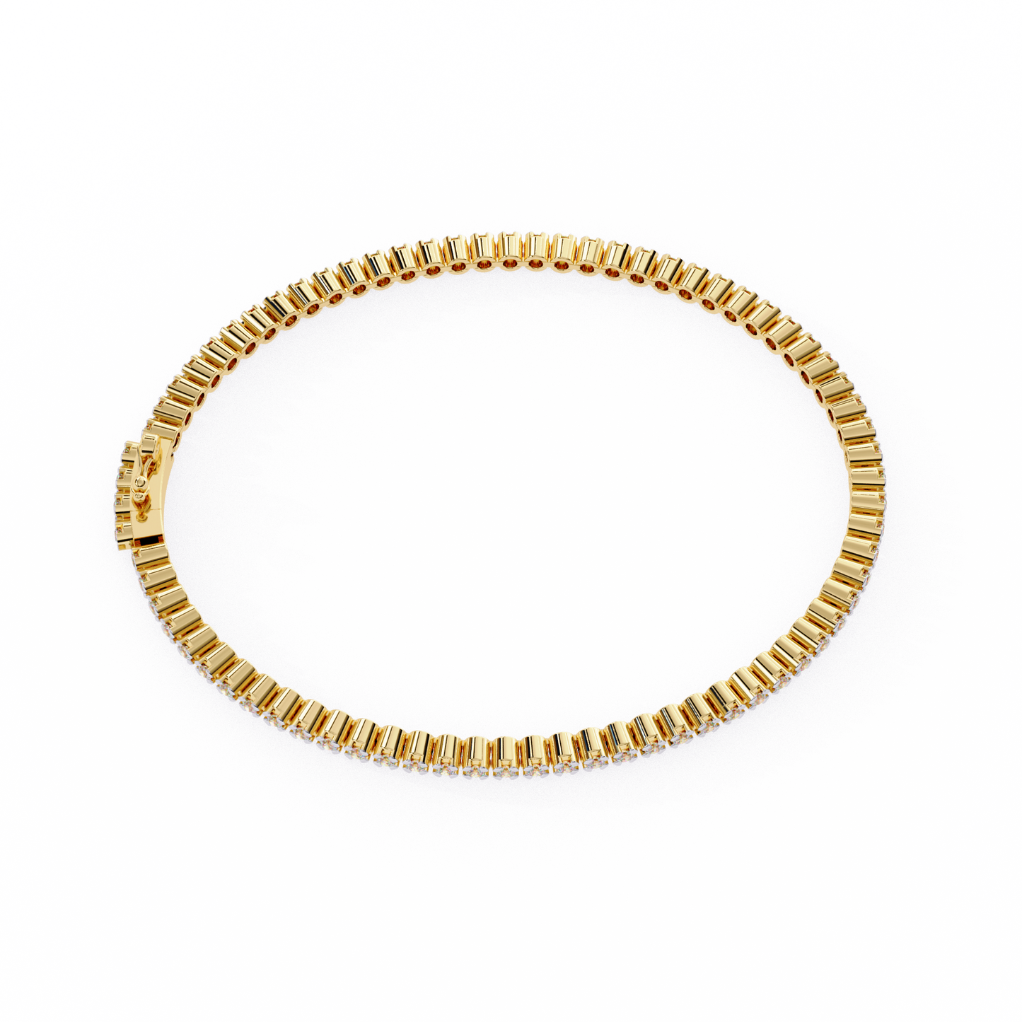 1.13 Ct Round Lab‑Grown Diamond Tennis Bracelet – Sleek Design, Secure Clasp