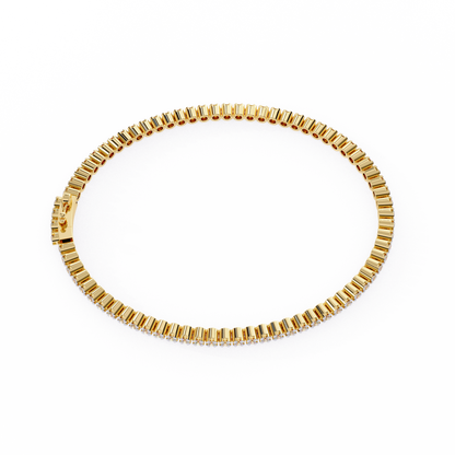1.13 Ct Round Lab‑Grown Diamond Tennis Bracelet – Sleek Design, Secure Clasp