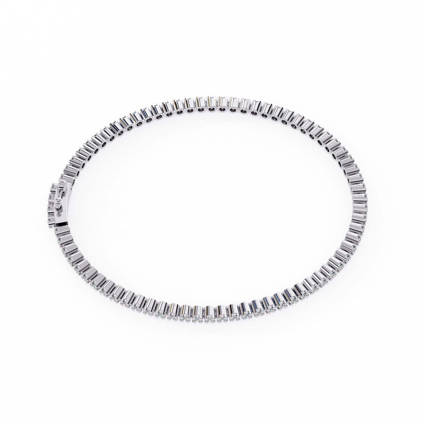 1.13 Ct Round Lab‑Grown Diamond Tennis Bracelet – Sleek Design, Secure Clasp