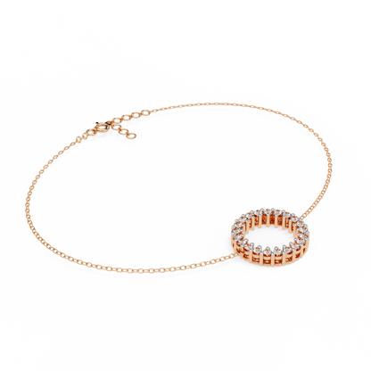 0.25 Ct Lab-Grown Diamond “Circle of Sparkle” Bracelet – Minimalist Elegance