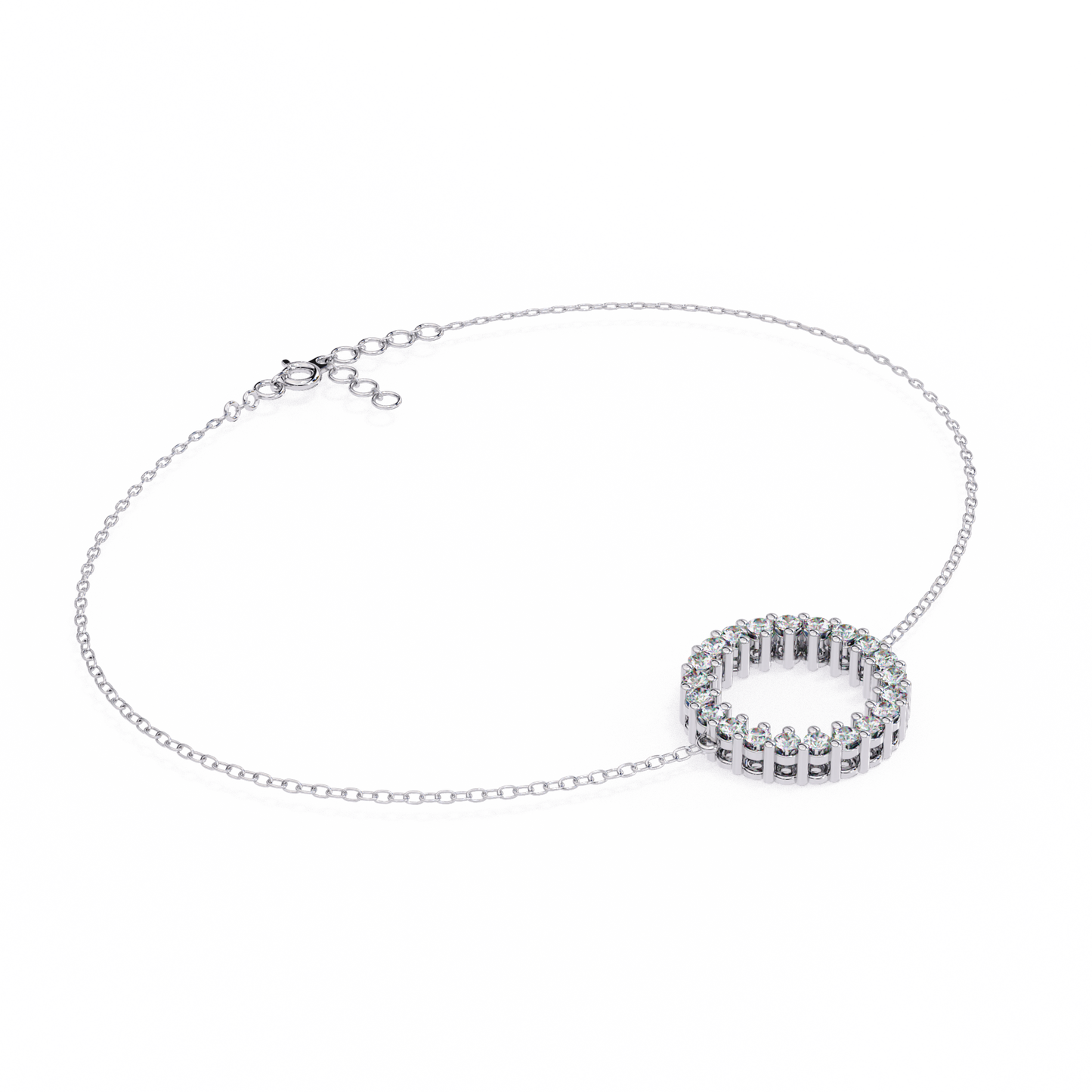 0.25 Ct Lab-Grown Diamond “Circle of Sparkle” Bracelet – Minimalist Elegance