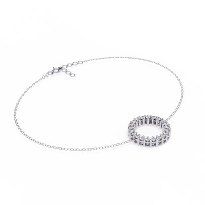 0.25 Ct Lab-Grown Diamond “Circle of Sparkle” Bracelet – Minimalist Elegance