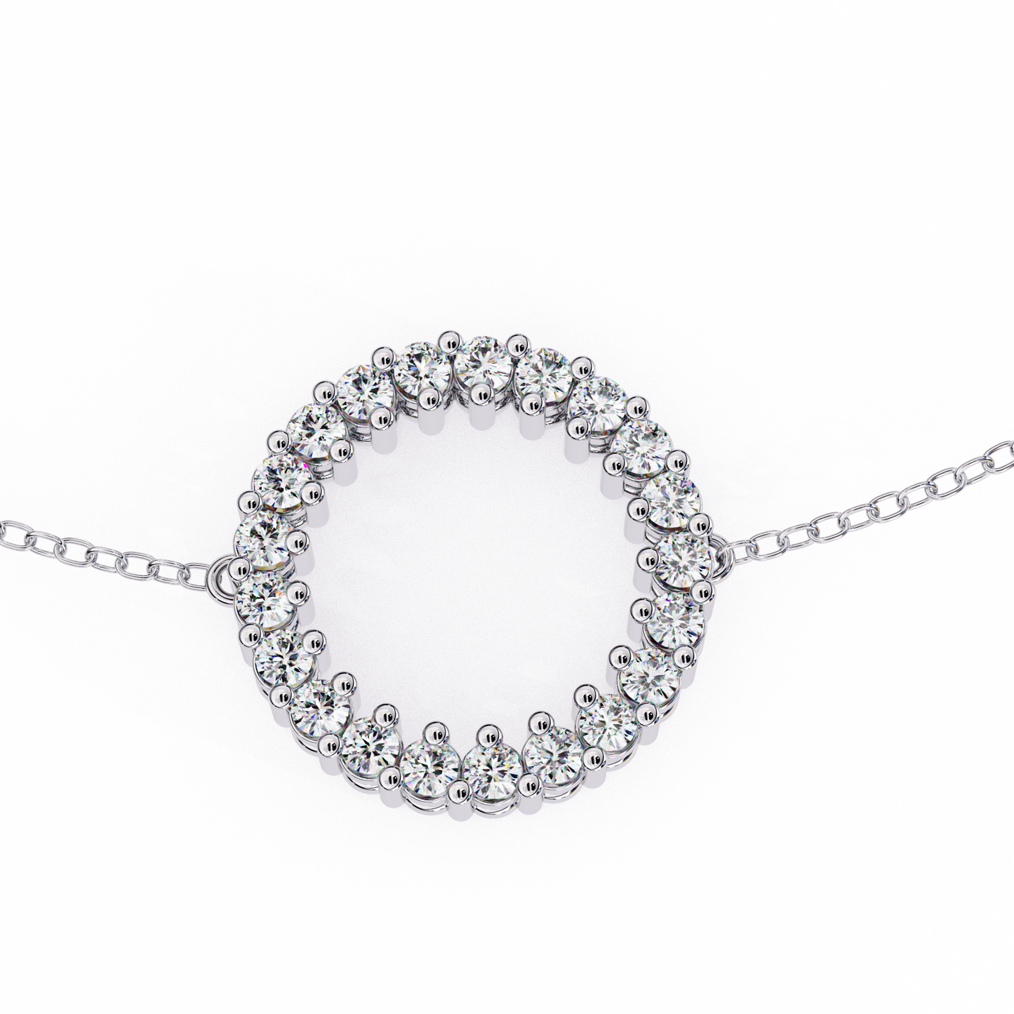 0.25 Ct Lab-Grown Diamond “Circle of Sparkle” Bracelet – Minimalist Elegance