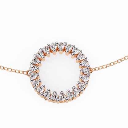 0.25 Ct Lab-Grown Diamond “Circle of Sparkle” Bracelet – Minimalist Elegance