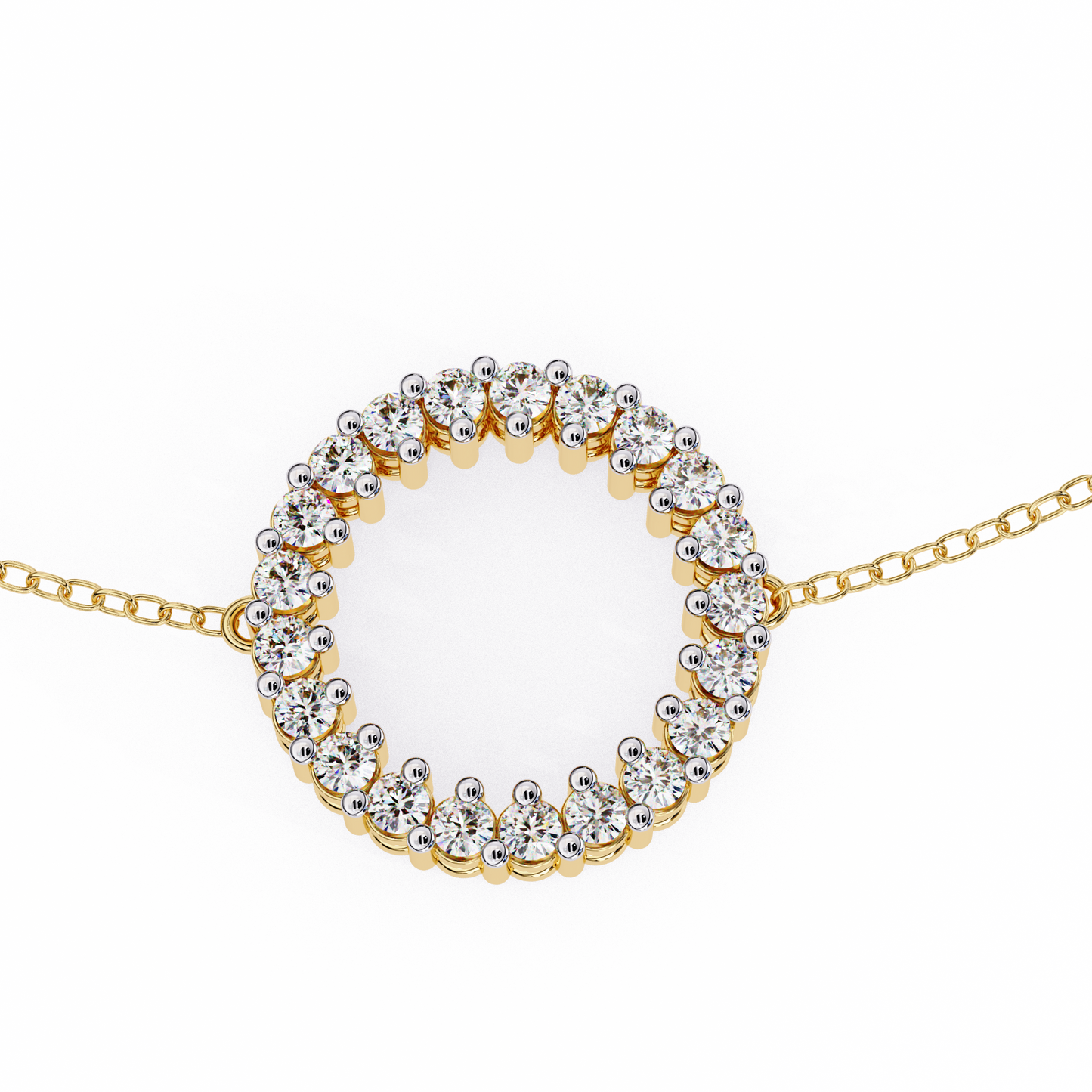 0.25 Ct Lab-Grown Diamond “Circle of Sparkle” Bracelet – Minimalist Elegance