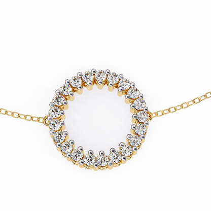 0.25 Ct Lab-Grown Diamond “Circle of Sparkle” Bracelet – Minimalist Elegance