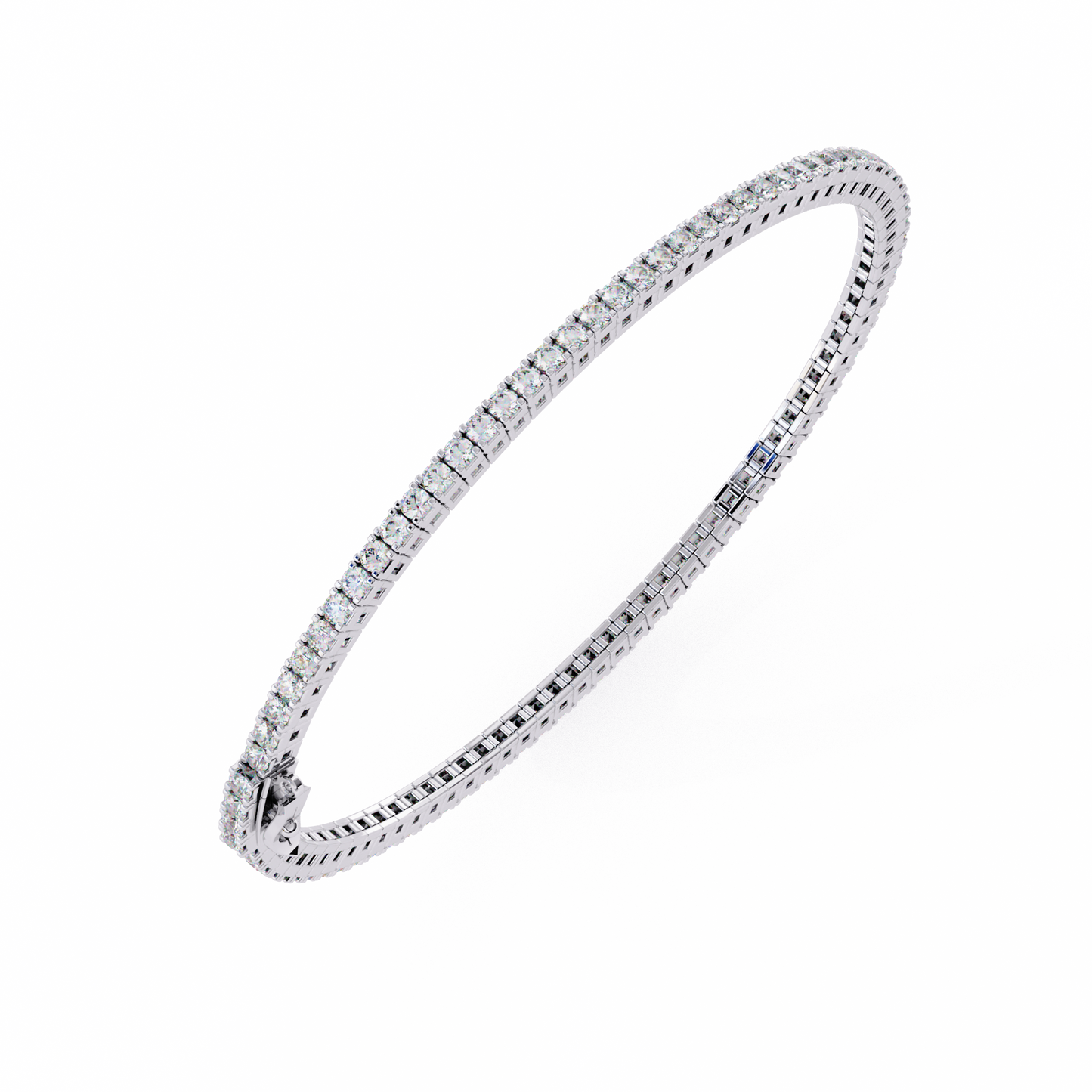 Classic 3.5 Ct Round Cut  Lab Grown Diamond Tennis Bracelet – 14K/18K Gold Elegance