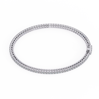 Classic 3.5 Ct Round Cut  Lab Grown Diamond Tennis Bracelet – 14K/18K Gold Elegance