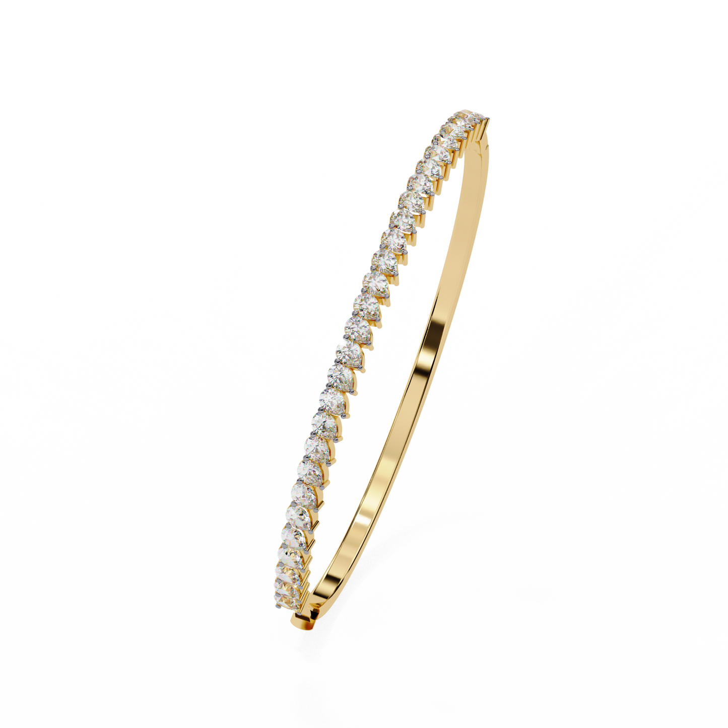 Timeless 4.52 Carat Pear-Shaped Lab Grown Diamond Bracelet