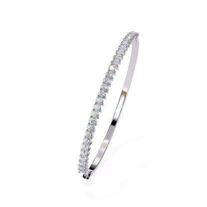 Timeless 4.52 Carat Pear-Shaped Lab Grown Diamond Bracelet