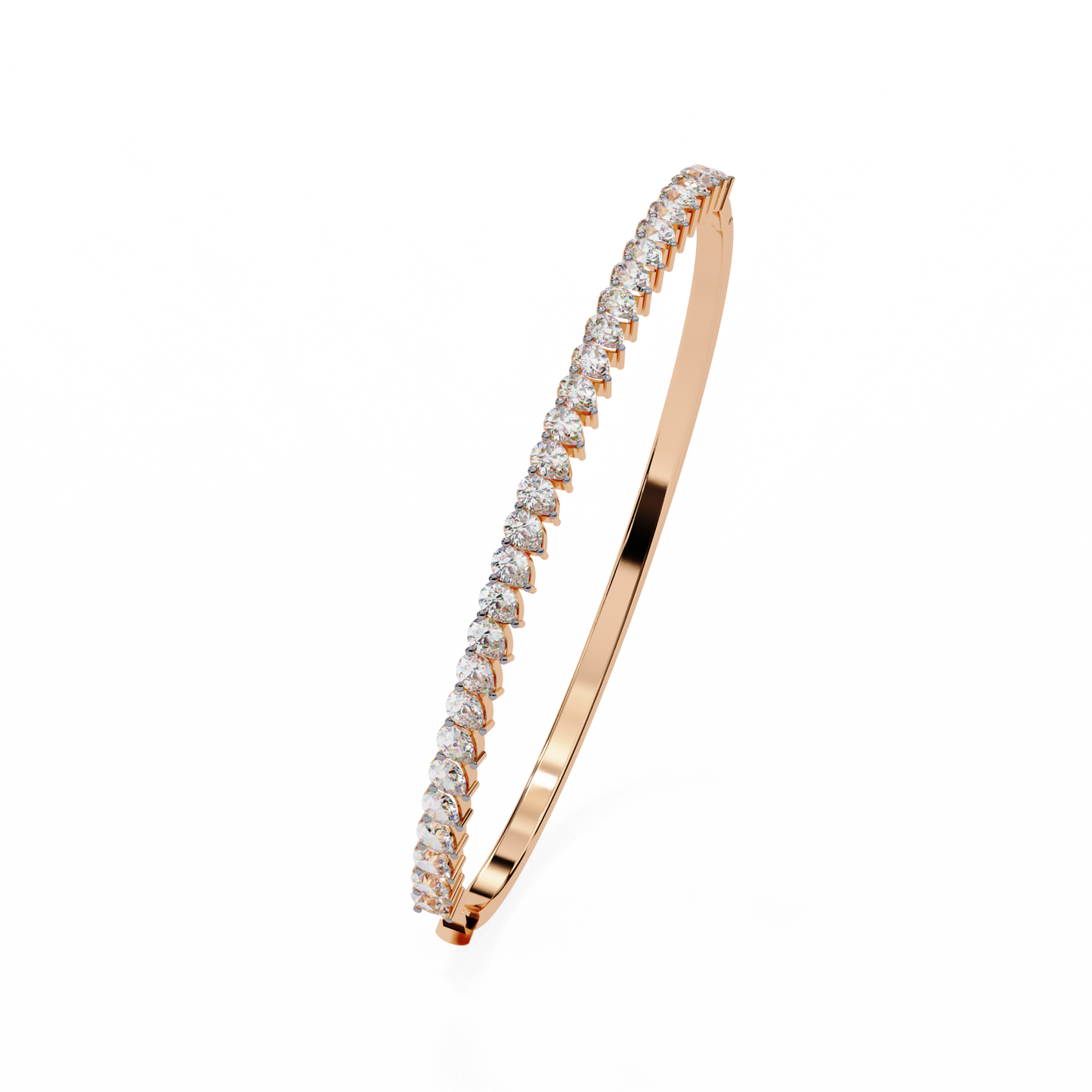 Timeless 4.52 Carat Pear-Shaped Lab Grown Diamond Bracelet