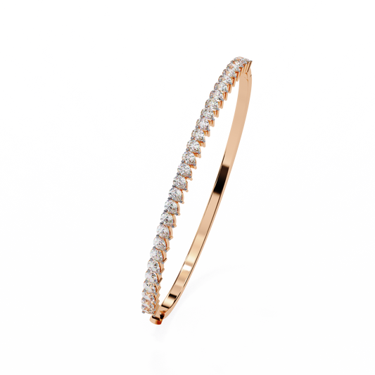 Timeless 4.52 Carat Pear-Shaped Lab Grown Diamond Bracelet