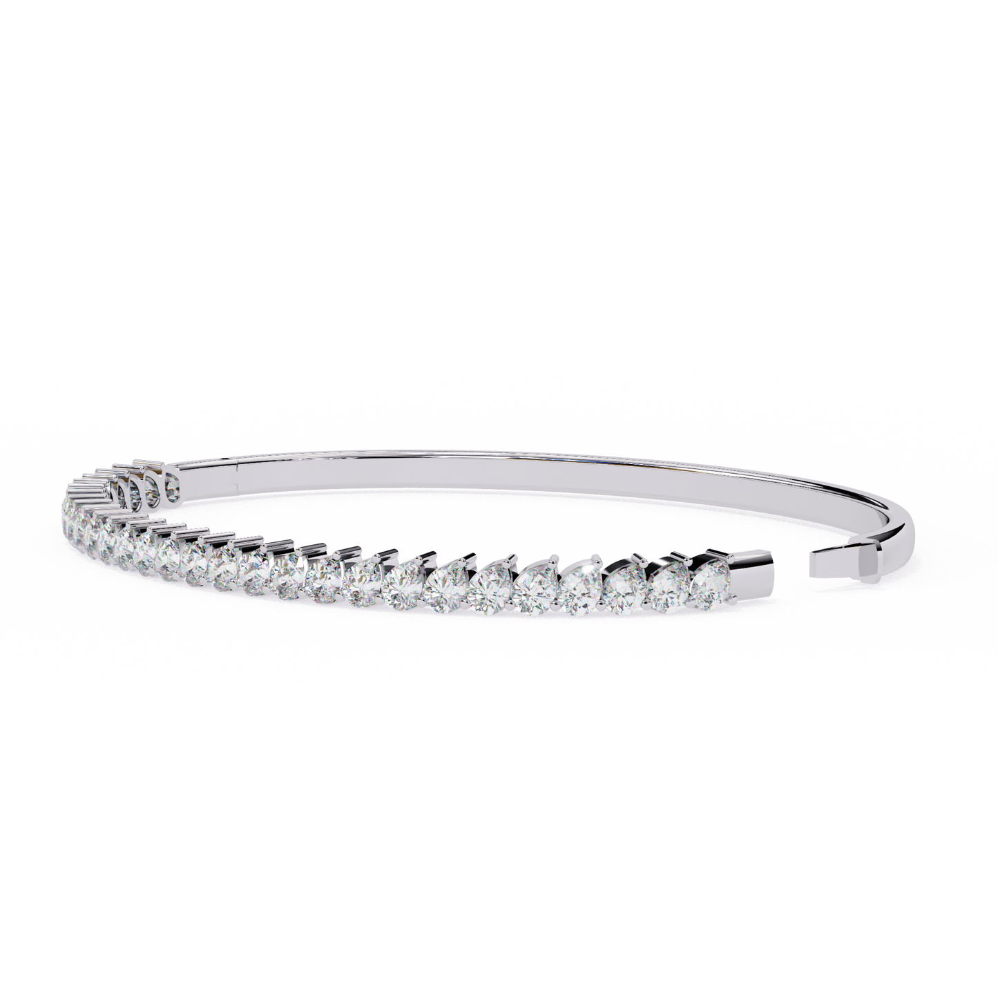 Timeless 4.52 Carat Pear-Shaped Lab Grown Diamond Bracelet