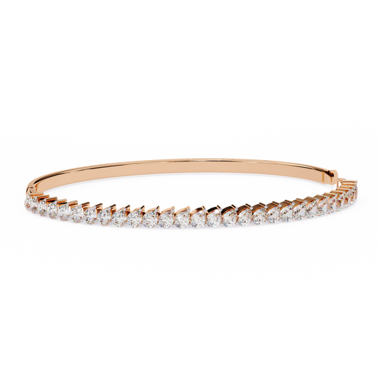 Timeless 4.52 Carat Pear-Shaped Lab Grown Diamond Bracelet