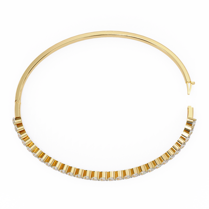 Timeless 4.52 Carat Pear-Shaped Lab Grown Diamond Bracelet