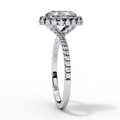 1.43 CT Oval Cut Lab Grown Diamond Engagement Ring, IGI Certified Lab Grown Oval Cut Diamond Ring