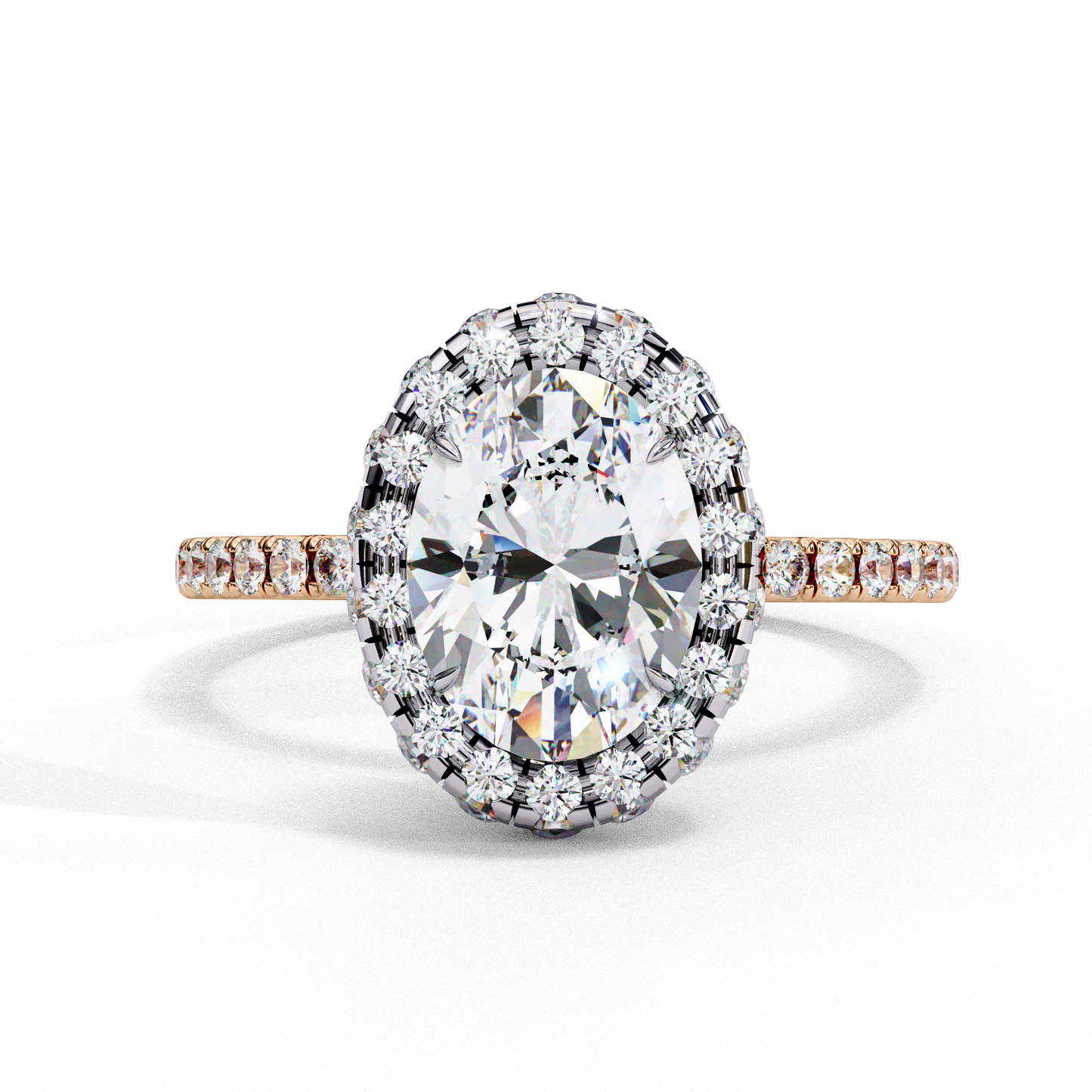 1.43 CT Oval Cut Lab Grown Diamond Engagement Ring, IGI Certified Lab Grown Oval Cut Diamond Ring