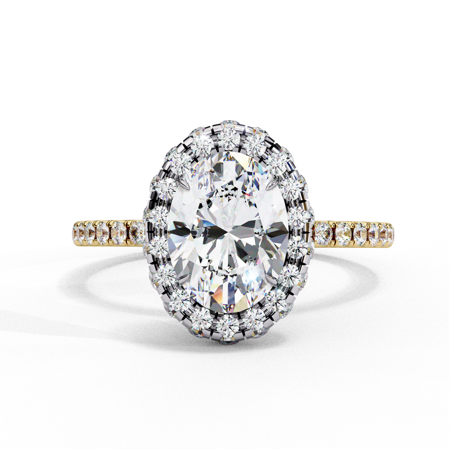 1.43 CT Oval Cut Lab Grown Diamond Engagement Ring, IGI Certified Lab Grown Oval Cut Diamond Ring