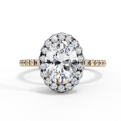 1.43 CT Oval Cut Lab Grown Diamond Engagement Ring, IGI Certified Lab Grown Oval Cut Diamond Ring