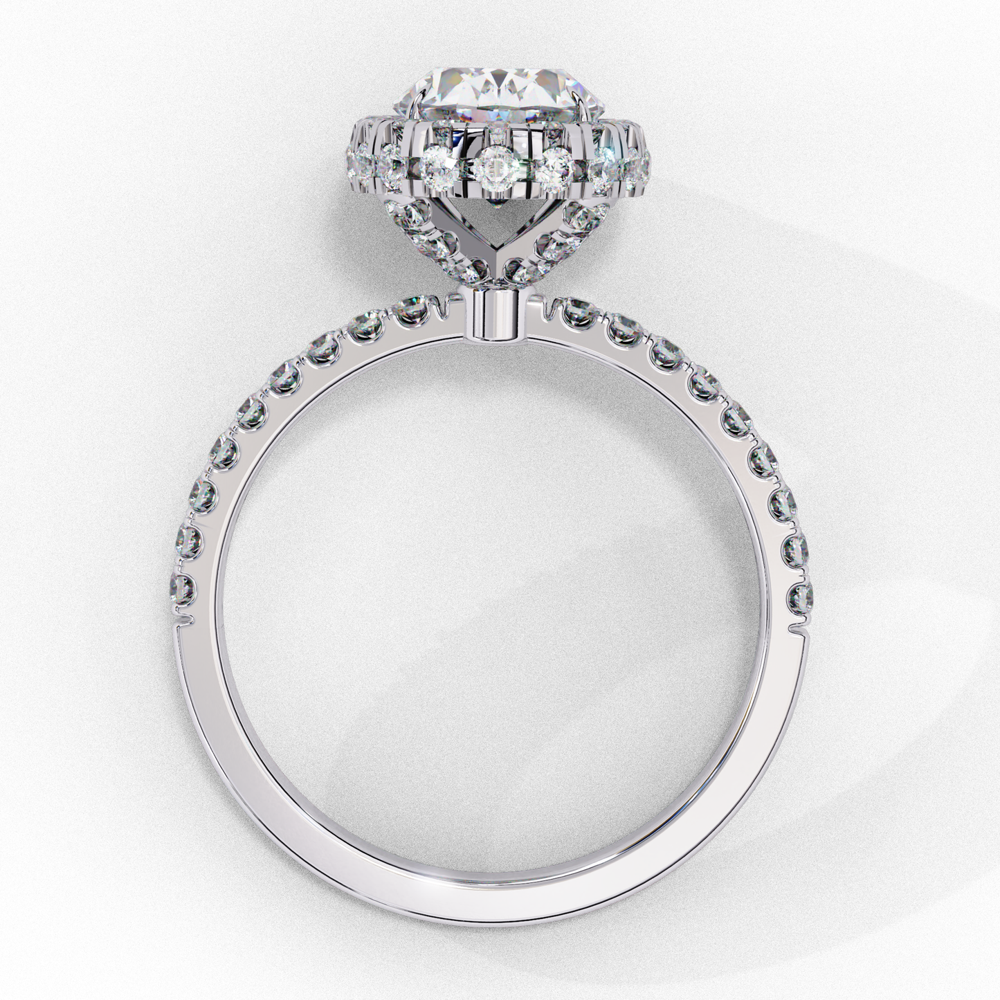1.43 CT Oval Cut Lab Grown Diamond Engagement Ring, IGI Certified Lab Grown Oval Cut Diamond Ring