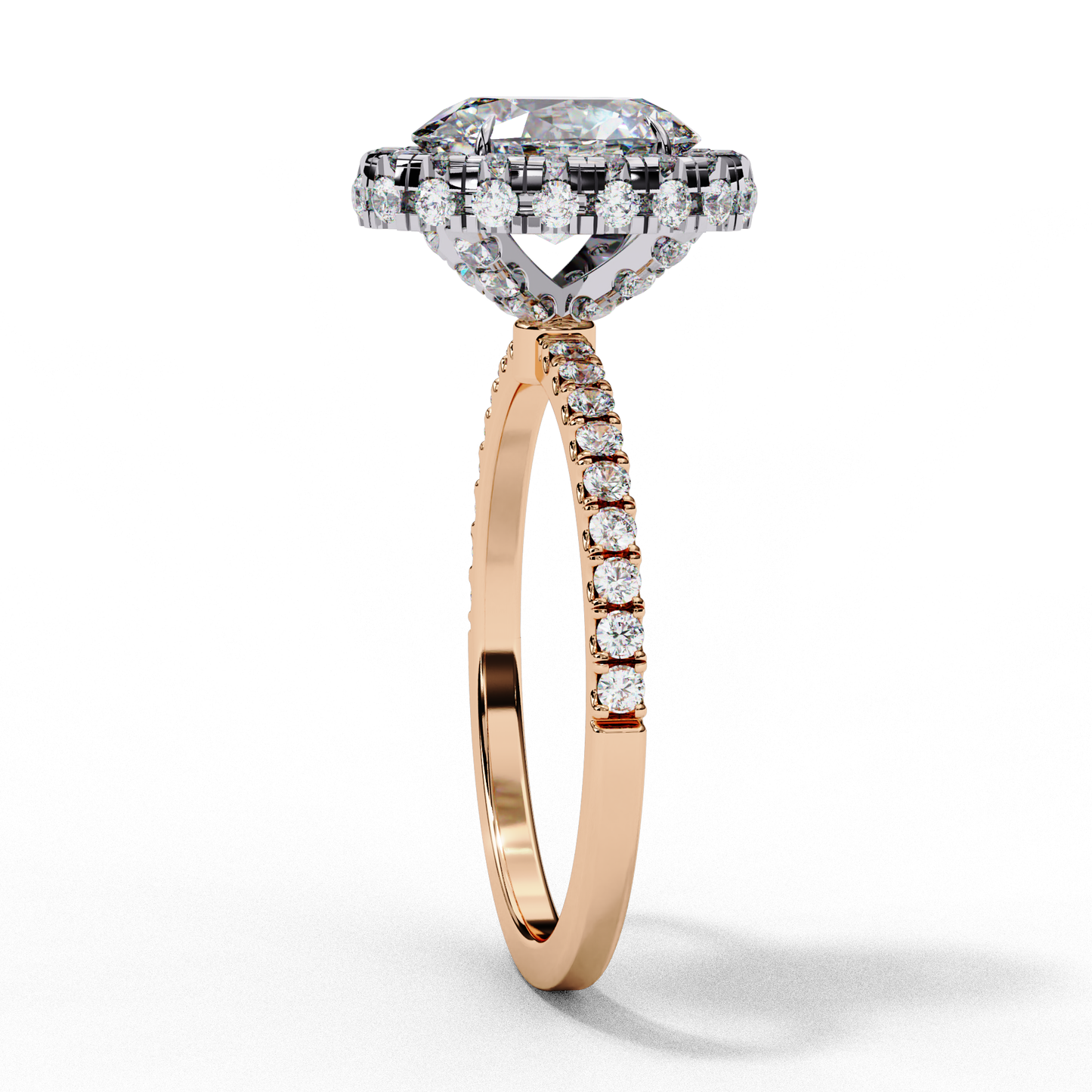 1.43 CT Oval Cut Lab Grown Diamond Engagement Ring, IGI Certified Lab Grown Oval Cut Diamond Ring