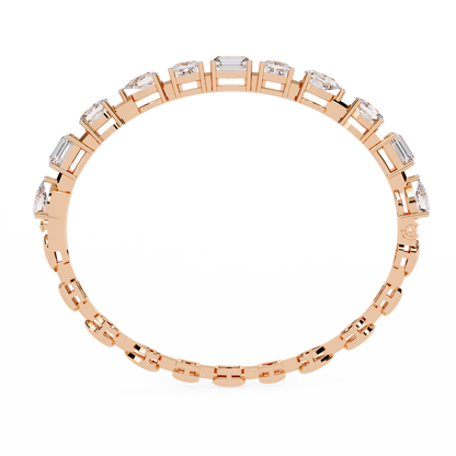 13.84 Ct Multi-Shape Statement Lab Grown diamond  Bracelet