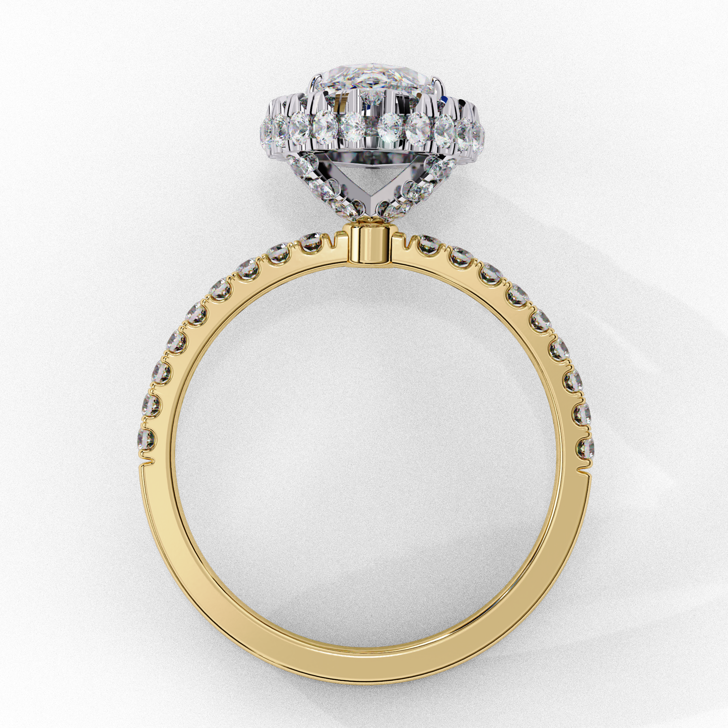 1.41 CT IGI Certified Marquise Cut IGI Certified Lab Grown Diamond Engagement Ring, Diamond Ring with accent and Halo