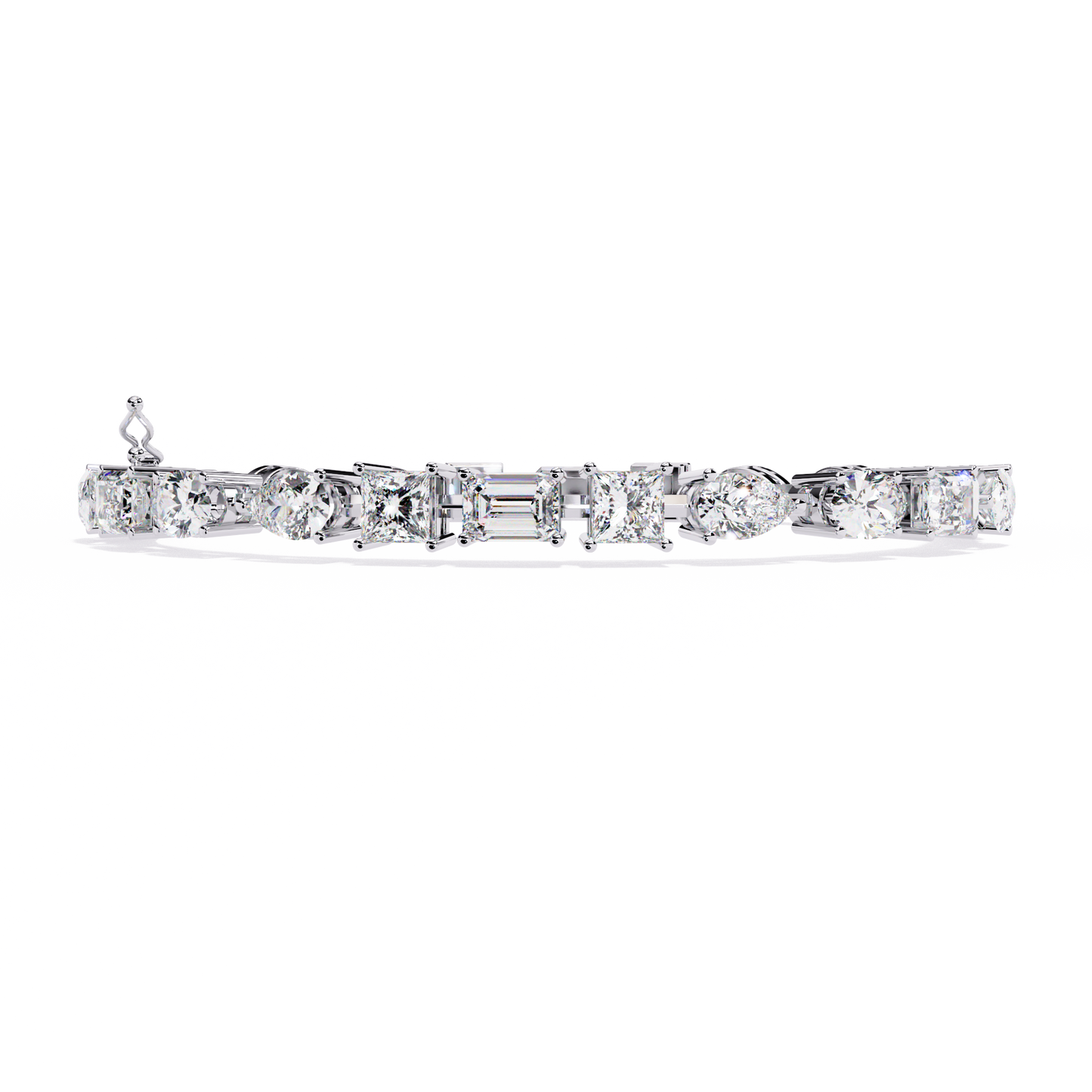 13.84 Ct Multi-Shape Statement Lab Grown diamond  Bracelet