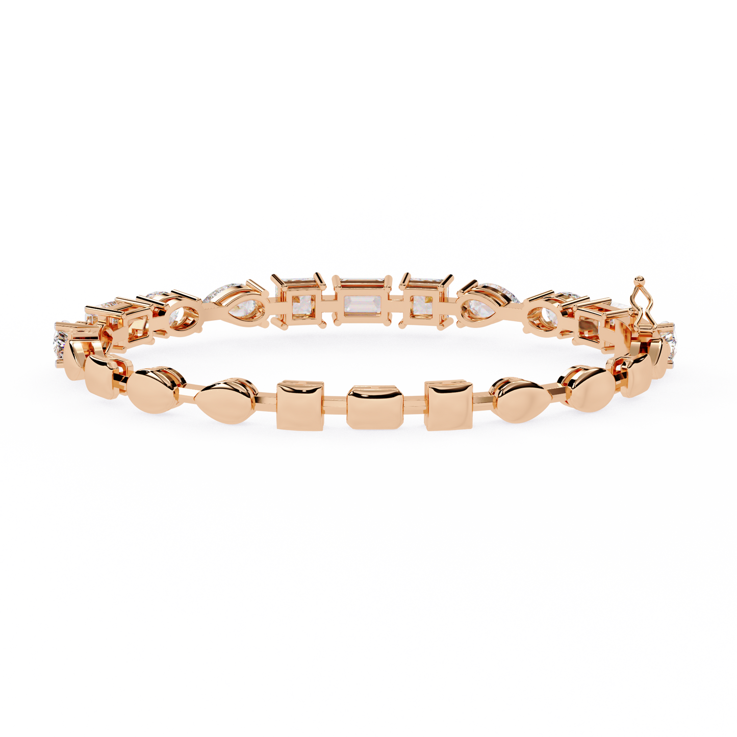 13.84 Ct Multi-Shape Statement Lab Grown diamond  Bracelet