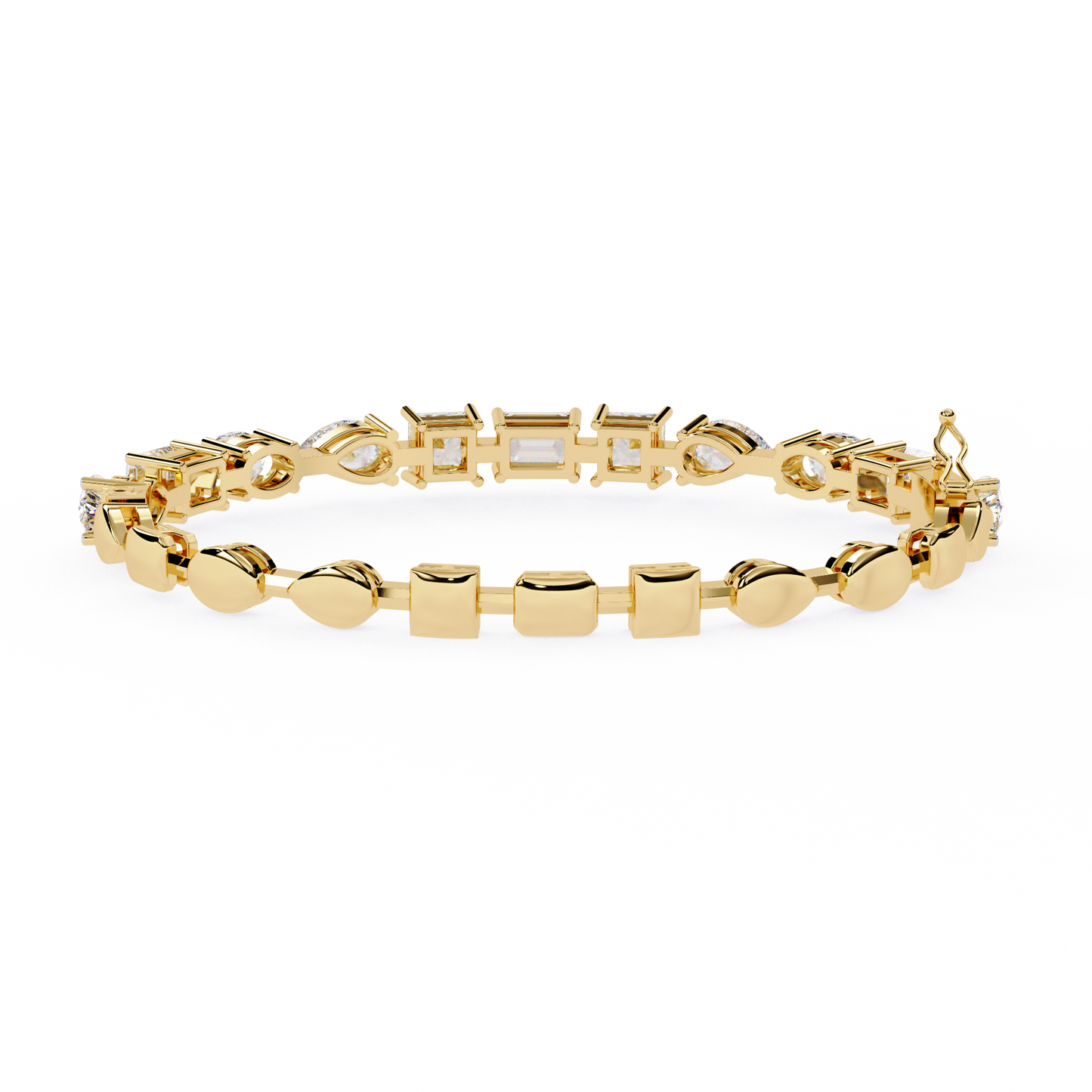 13.84 Ct Multi-Shape Statement Lab Grown diamond  Bracelet
