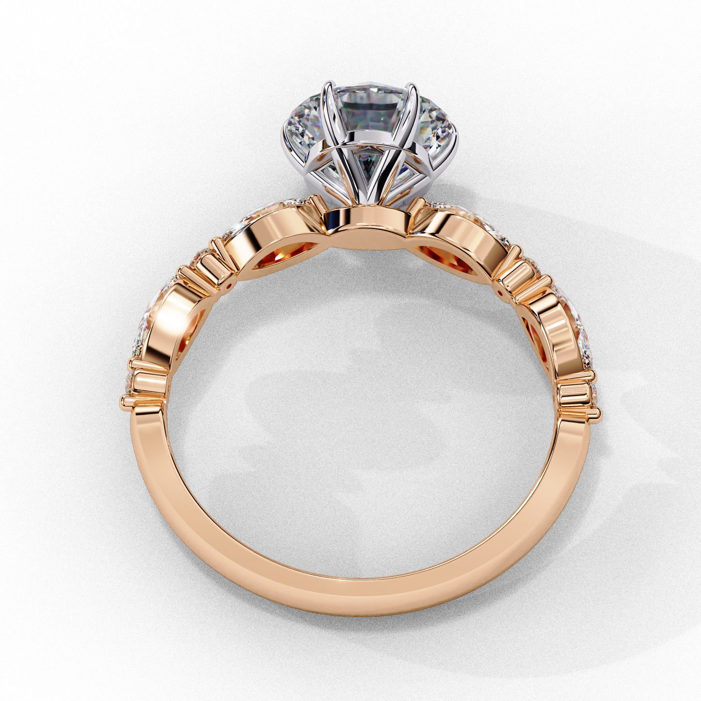 Elysian Round Brialliant Cut Solitaire Ring, 1.92 CT Round Cut Lab Grown Diamond Solitaire Ring