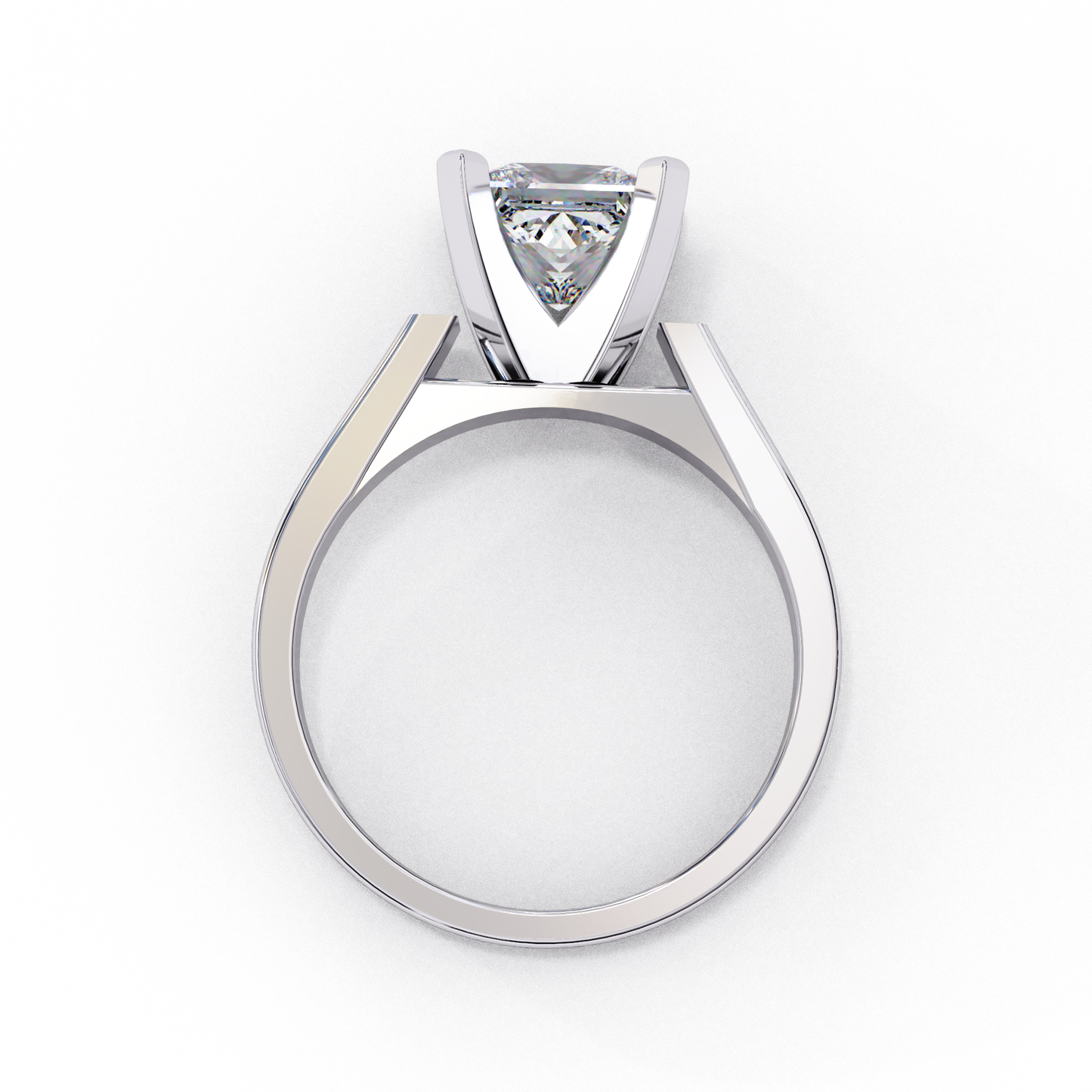 Bold Princess Cut Lab-Grown Diamond Ring in Rose Gold, 1.72 CT Princess Cut Lab Grown Diamond Engagement Ring