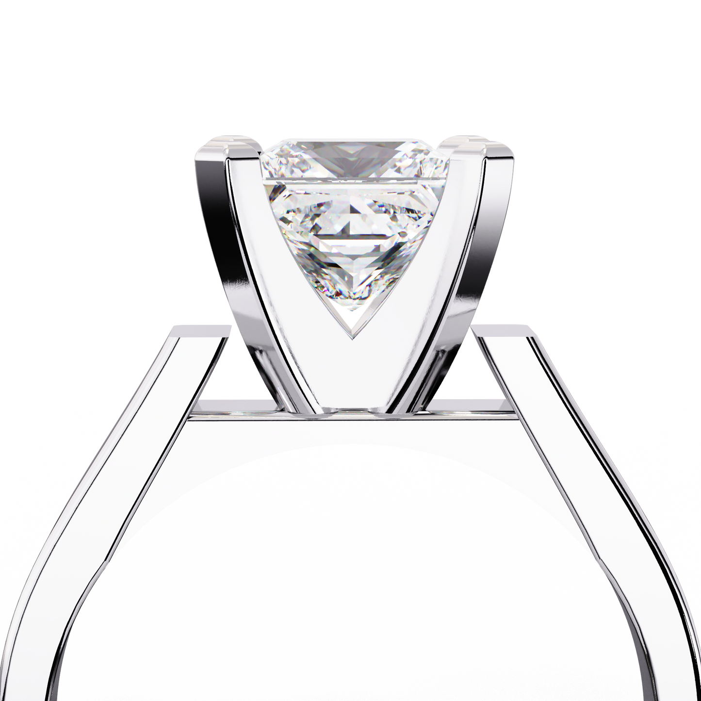 Bold Princess Cut Lab-Grown Diamond Ring in Rose Gold, 1.72 CT Princess Cut Lab Grown Diamond Engagement Ring