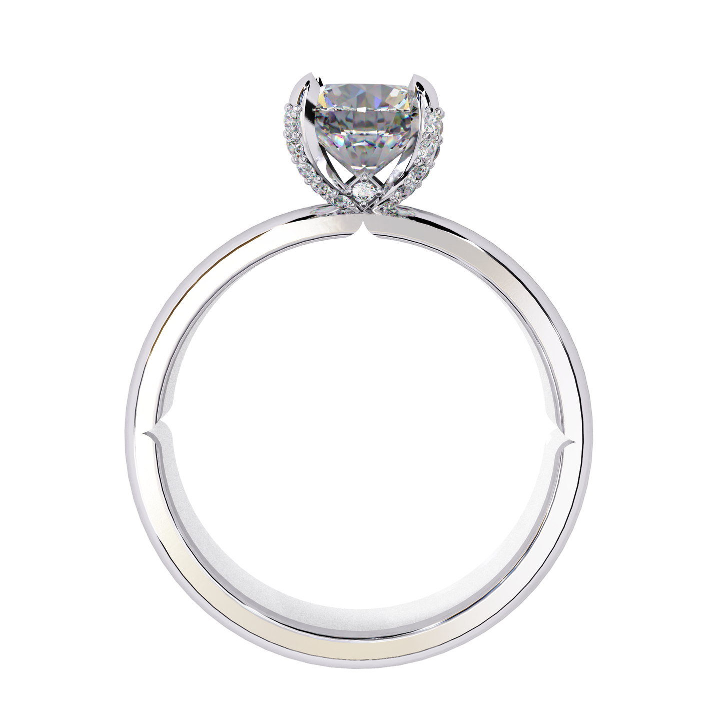Traditional 4-Prong Solitaire Ring – Round Lab Diamond, 1.15 CT Round Cut Diamond