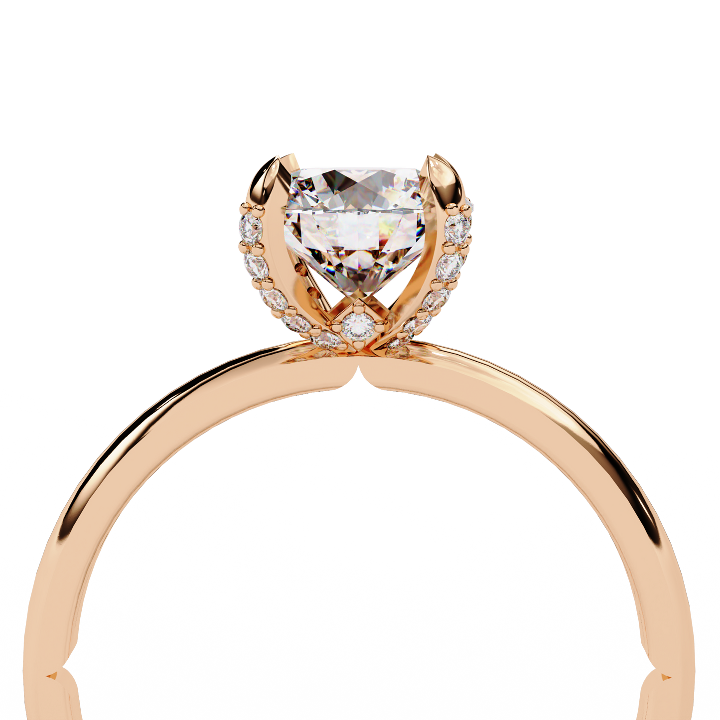 Traditional 4-Prong Solitaire Ring – Round Lab Diamond, 1.15 CT Round Cut Diamond