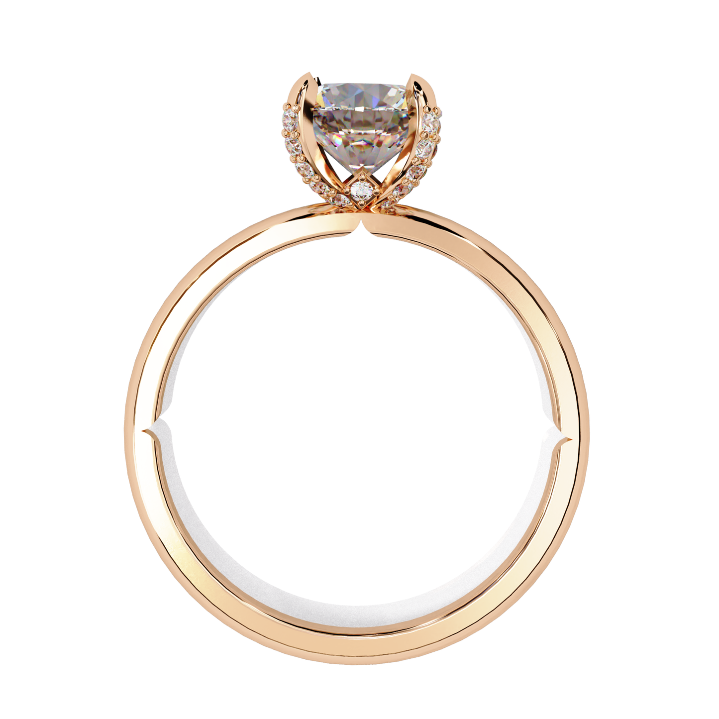 Traditional 4-Prong Solitaire Ring – Round Lab Diamond, 1.15 CT Round Cut Diamond