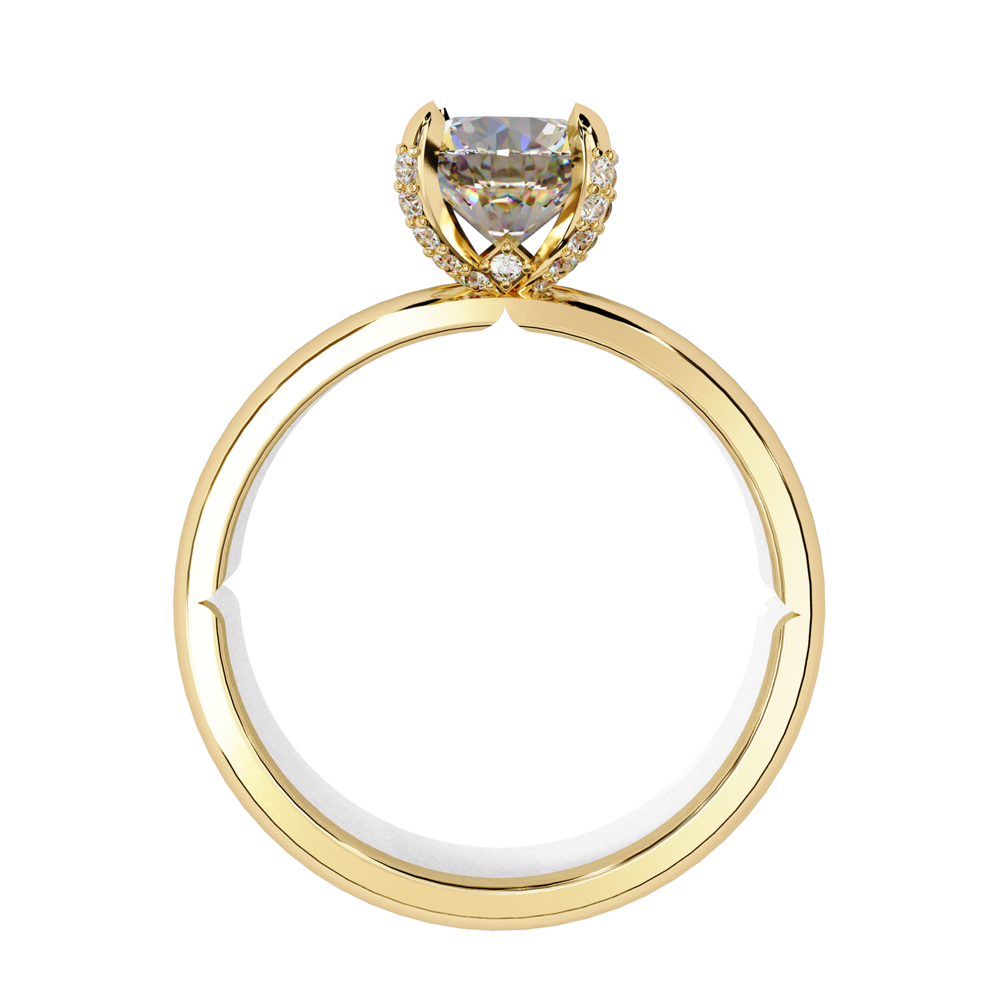 Traditional 4-Prong Solitaire Ring – Round Lab Diamond, 1.15 CT Round Cut Diamond