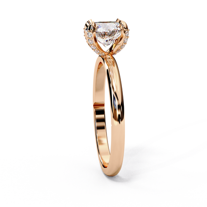 Traditional 4-Prong Solitaire Ring – Round Lab Diamond, 1.15 CT Round Cut Diamond