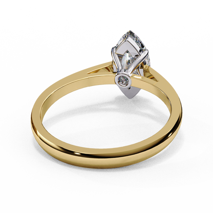 Lab-Grown Marquise Diamond Engagement Ring in Sleek 14k Gold , 0.86 CT Marquise Cut Diamond