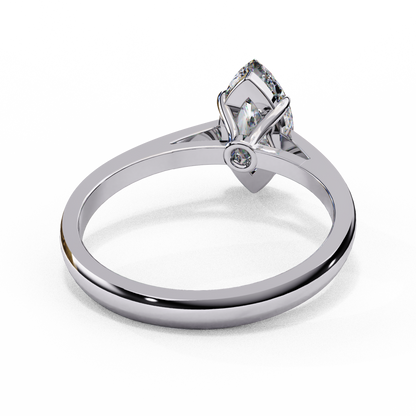 Lab-Grown Marquise Diamond Engagement Ring in Sleek 14k Gold , 0.86 CT Marquise Cut Diamond