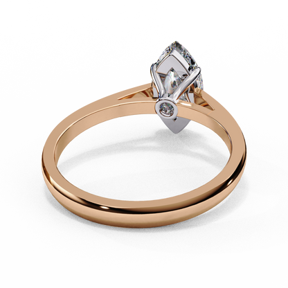 Lab-Grown Marquise Diamond Engagement Ring in Sleek 14k Gold , 0.86 CT Marquise Cut Diamond