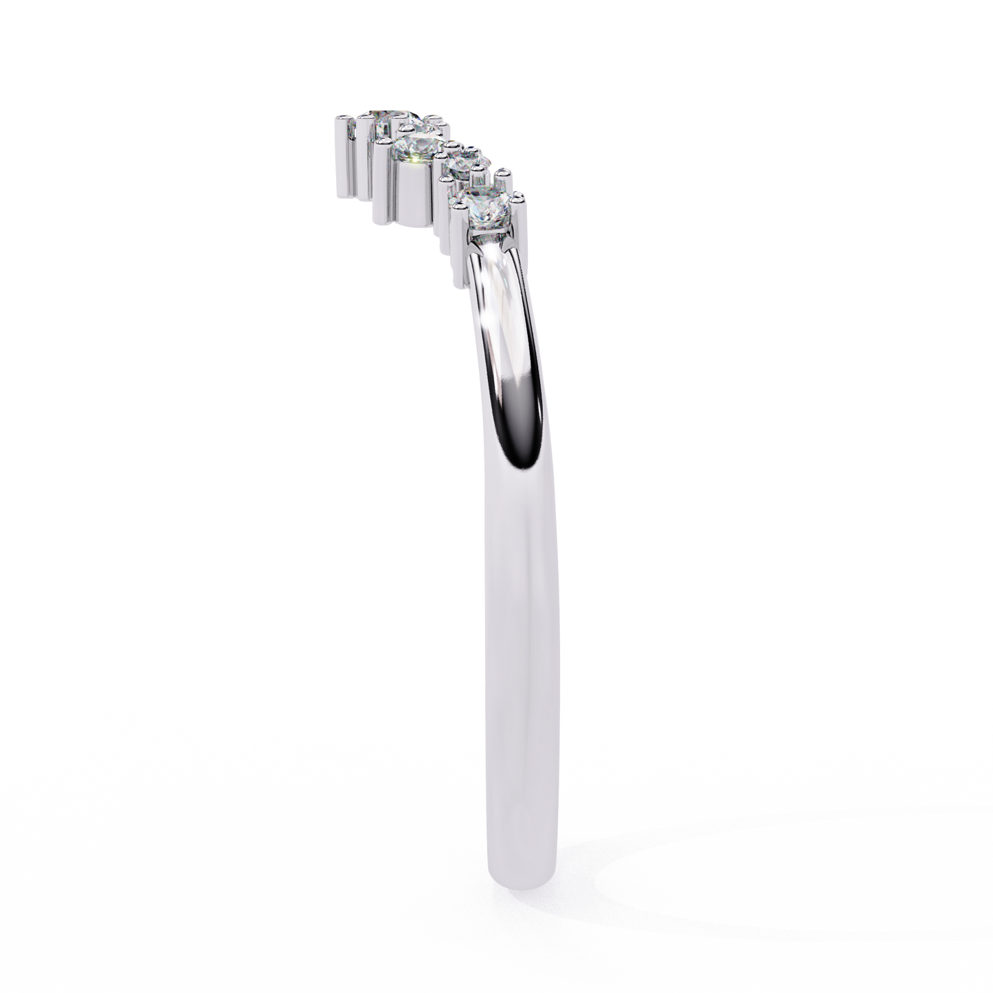 Sustainable Sparkle: Lab-Grown Diamond Tiara Ring , 14k Gold Ring