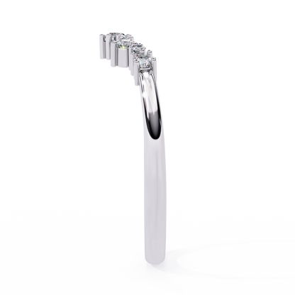 Sustainable Sparkle: Lab-Grown Diamond Tiara Ring , 14k Gold Ring