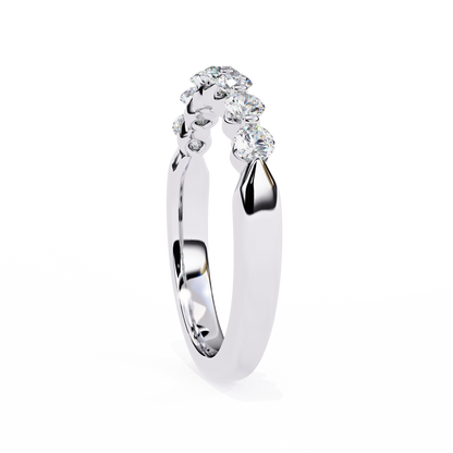 Timeless Elegance: Lab-Grown Round Brilliant Diamond Band in Lustrous Yellow Gold