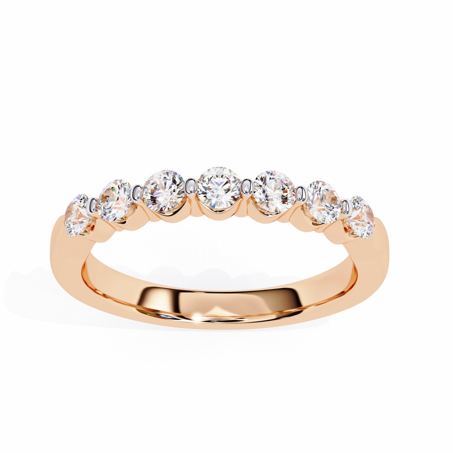 Timeless Elegance: Lab-Grown Round Brilliant Diamond Band in Lustrous Yellow Gold