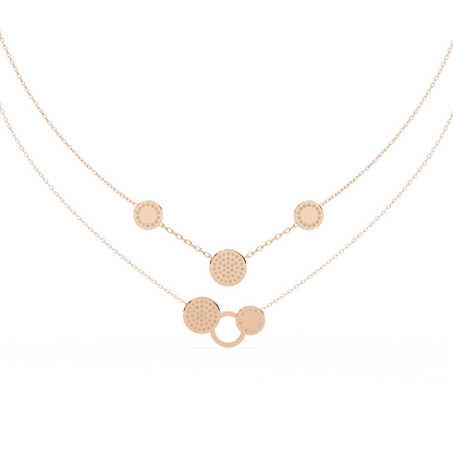 Geometric Elegance: Lab Diamond Pendant Necklace in Gold