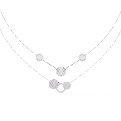 Geometric Elegance: Lab Diamond Pendant Necklace in Gold
