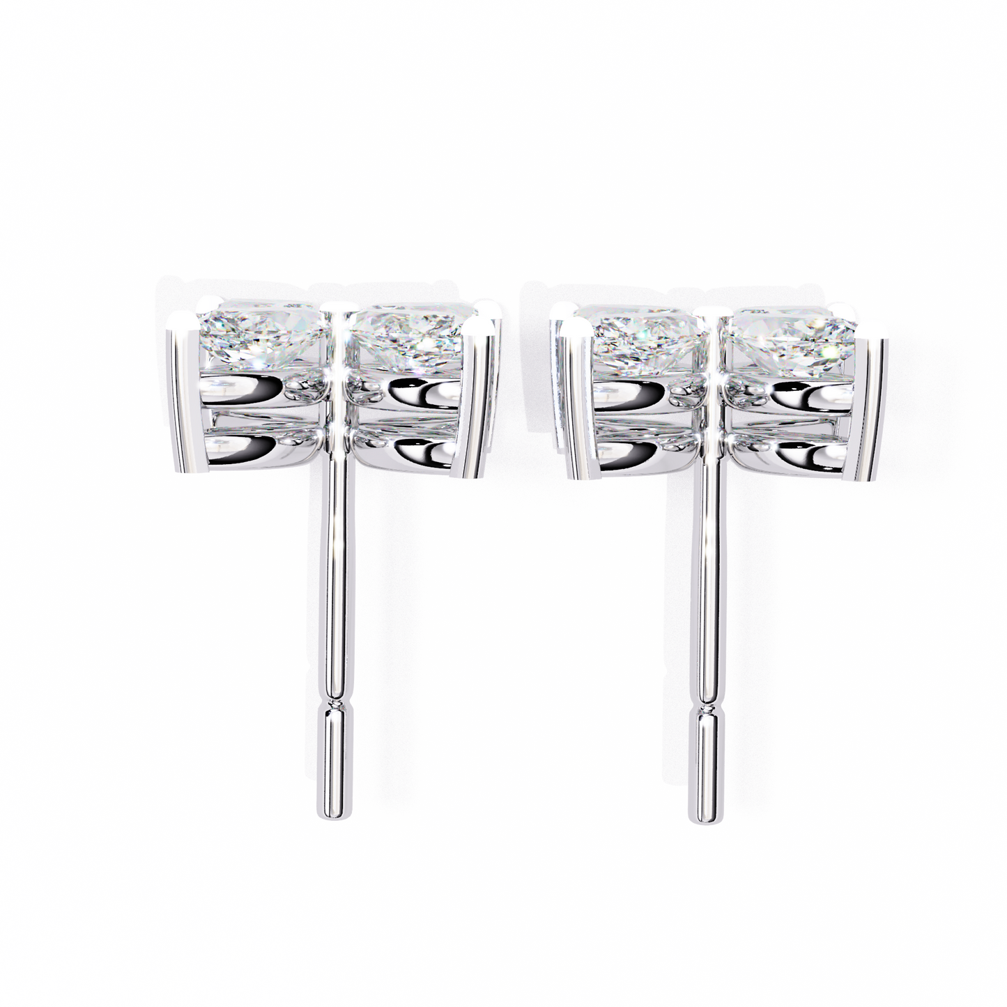 0.88 Ct Dainty Flower Marquise Cut Lab grown Diamond Stud Earrings